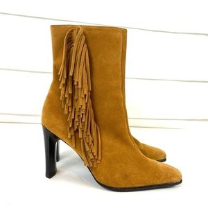 🔥SALE🔥 Predictions Leather collection fringe boots